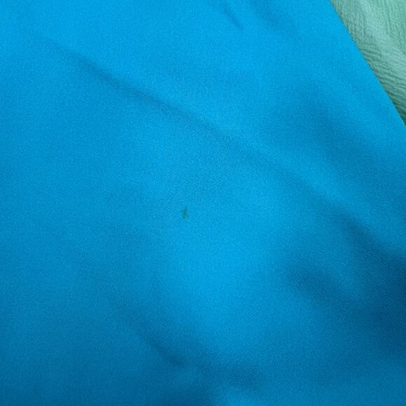 Lea Womens Vintage 90s Y2K Silk Aqua Fairy Gauze Maxi Skirt Sz M - Picture 11 of 11